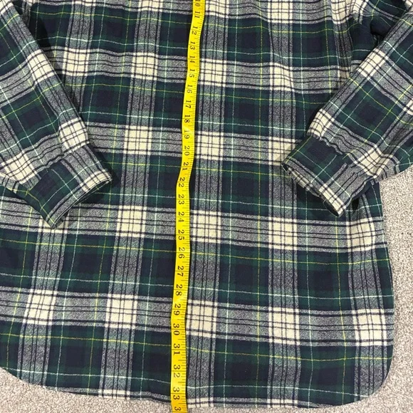 Pendleton vintage wool plaid shirt jacket XL green tartan USA made - Picture 7 of 7